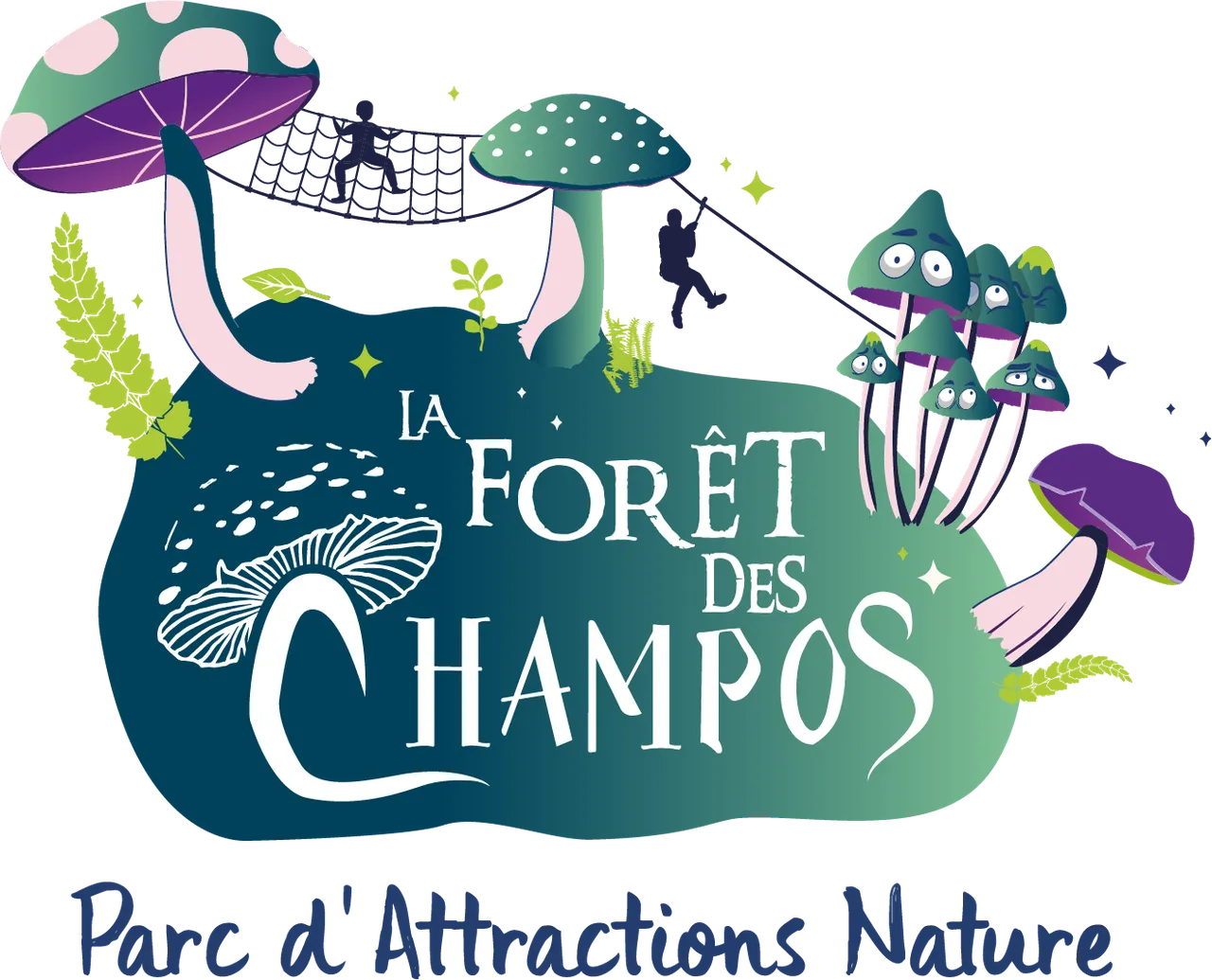 Logo de La forêt des Champos-Fabulus : parc d'attraction nature