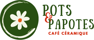 Logo de Pots & Papotes : café céramique