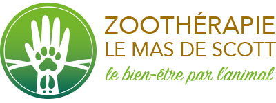 Logo de Le Mas de Scott : centre de bien-être animal - zoothérapie